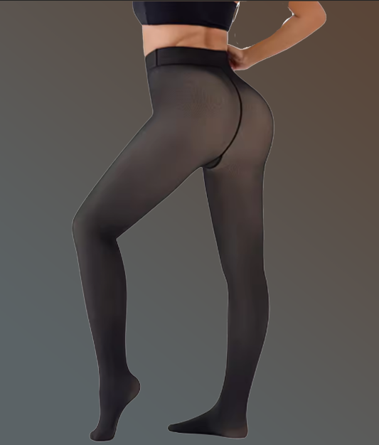 Nude Fleece-Lined Leggings